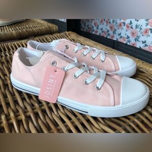 JOSINY BLUSH PINK WOMENS CANVAS SNEAKERS 🌸